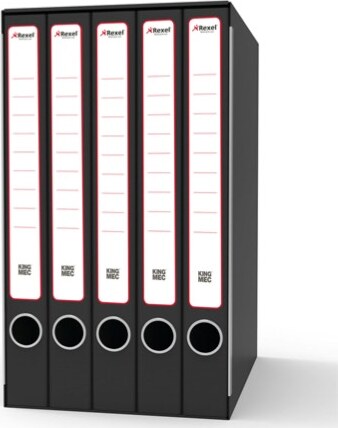 Gruppo registratori Quintetto - con 5 cartelle ad anelli - 23x32 cm - dorso 23 cm - grigio - Rexel Cancelleria e prodotti per ufficio/Archivio ufficio e accessori per scrivania/Raccoglitori e accessori per raccoglitori/Raccoglitori/Raccoglitori ad anelli Eurocartuccia - Pavullo, Commerciovirtuoso.it