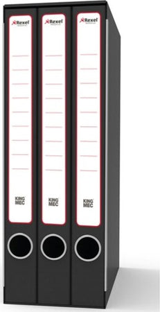 Gruppo registratori Terzetto - con 3 cartelle 3 lembi - 25 5x34 5 cm - dorso 15 cm - grigio - Rexel Cancelleria e prodotti per ufficio/Archivio ufficio e accessori per scrivania/Raccoglitori e accessori per raccoglitori/Raccoglitori/Raccoglitori ad anelli Eurocartuccia - Pavullo, Commerciovirtuoso.it