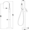 Gruppo Vasca 005 Rubinetto Incasso A Pavimento Per Vasche Free Standing In Ottone Design Fai da te/Attrezzature per cucine e bagni/Attrezzature per bagni/Rubinetti per docce e vasche da bagno e parti/Rubinetti per vasca Ogomondo - Martina Franca, Commerciovirtuoso.it