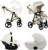 Gt Tako Laret Baby Trio Passeggino Modulare Bianco Oro Tako Laret Gt 06 Culla Navicella + Passeggino + Ovetto Prima infanzia/Passeggini carrozzine e accessori/Passeggini e carrozzine/Sistemi modulari Mondo Bimbo - Bagnara Calabra, Commerciovirtuoso.it