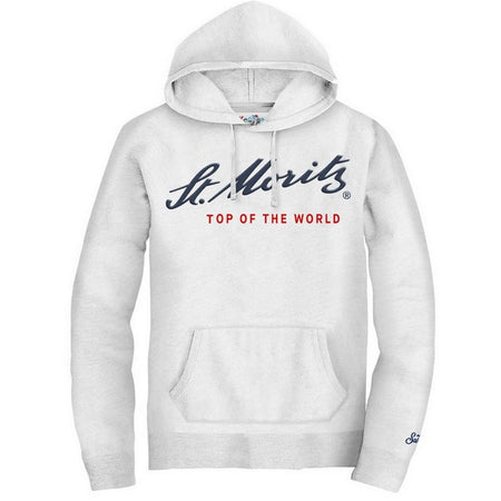 MC2 SAINT BARTH felpe senza cappuccio uomo mc2 saint barth - tribeca st moritz 10 patch emb - bianco da uomo