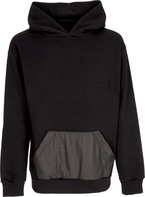 GTWO-Felpa-Leggera-Cappuccio-Uomo-Hoodie-Black-da-uomo