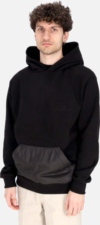 GTWO-Felpa-Leggera-Cappuccio-Uomo-Hoodie-Black-da-uomo