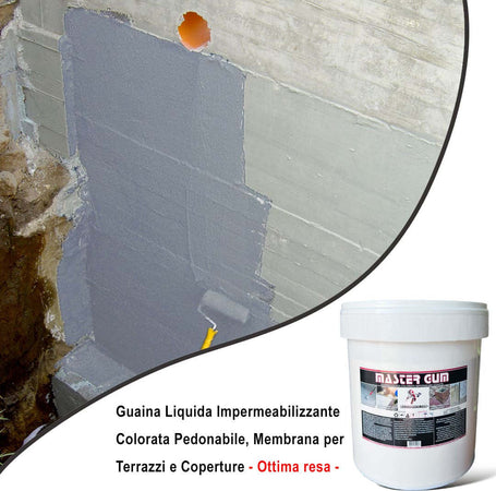 Guaina Liquida Impermeabilizzante Colorata Pedonabile, Membrana per Terrazzi e Coperture Ottima resa Iivela - commercioVirtuoso.it Guaina Liquida Impermeabilizzante Colorata Pedonabile, Membrana per Terrazzi e Coperture Ottima resa Iivela - commercioVirtuoso.it