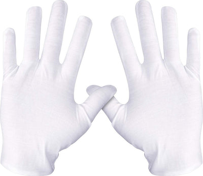 GUANTI IN COTONE BIANCO GLOVES ASSORBIMENTO CREME LOZIONI MANI SECCHE SENSIBILI Bellezza/Manicure e pedicure/Cura per mani e piedi/Guanti idratanti Trade Shop italia - Napoli, Commerciovirtuoso.it