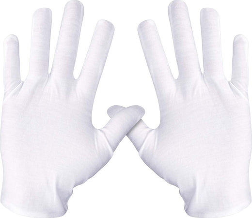 GUANTI IN COTONE BIANCO GLOVES ASSORBIMENTO CREME LOZIONI MANI SECCHE SENSIBILI Bellezza/Manicure e pedicure/Cura per mani e piedi/Guanti idratanti Trade Shop italia - Napoli, Commerciovirtuoso.it