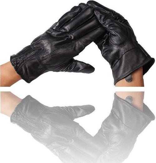 Guanti Pelle Nero Uomo Guanto Universali Gloves Invernale Fodera Pile Moda/Uomo/Accessori/Guanti e manopole Trade Shop italia - Napoli, Commerciovirtuoso.it
