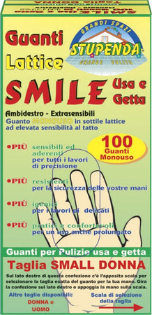 Guanti-taglia-small-professionali-Smile-usa-e-getta-100-pezzi