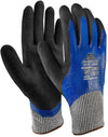 Guanto Antitaglio Spalmato Blu Poliuretano 4X44D Guanto da Lavoro Sabbiato Industria Officina Lamiera