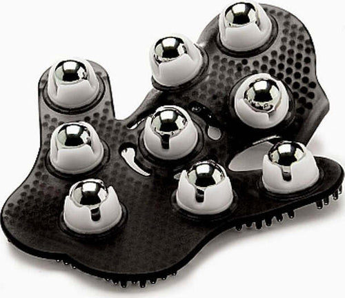 Guanto con Rulli per Massaggi Massage Glove - Black Guanto Da Massaggio Con Rulli Colore Nero Salute e cura della persona/Benessere/Massaggi e relax/Strumenti per i massaggi manuali/Palle per massaggi Kondorama - Martinsicuro, Commerciovirtuoso.it