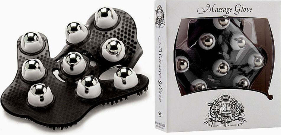 Guanto con Rulli per Massaggi Massage Glove - Black Guanto Da Massaggio Con Rulli Colore Nero Salute e cura della persona/Benessere/Massaggi e relax/Strumenti per i massaggi manuali/Palle per massaggi Kondorama - Martinsicuro, Commerciovirtuoso.it