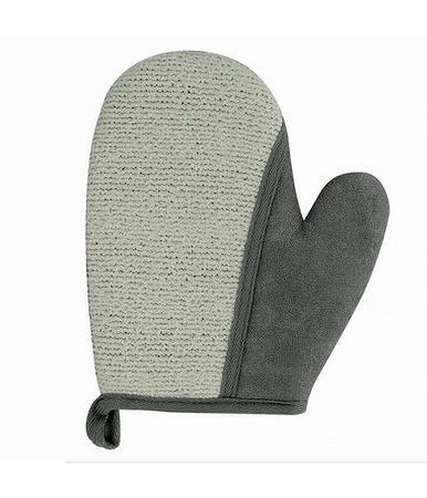 Guanto Doccia Bagno Esfoliante Per Cura Pulizia Di Pelle Corpo 21cm Grigio 79665
