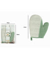 Guanto Doccia Bagno Esfoliante Per La Cura Pulizia Pelle Corpo 21cm Verde 79662