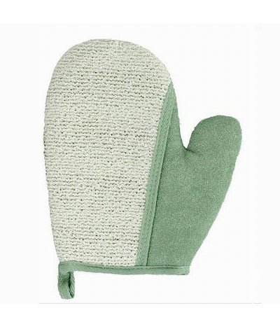 Guanto Doccia Bagno Esfoliante Per La Cura Pulizia Pelle Corpo 21cm Verde 79662