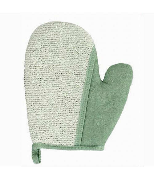 Guanto Doccia Bagno Esfoliante Per La Cura Pulizia Pelle Corpo 21cm Verde 79662