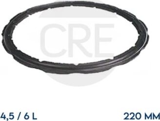 Guarnizione-Coperchio-220-mm-per-Pentola-a-Pressione-Clipso-da-4,5-e-6-Lt