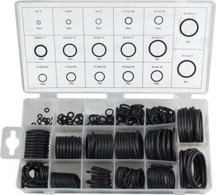 Guarnizioni-In-Gomma-222pz-Varie-Misure-Assortimento-Guarnizione---Oring--