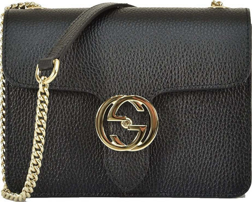Gucci-Borsa-Interlocking-a-Mano-Nera-Donna-Pelle-Dollar-Calf-Logo-Mod.-510304-CAO0G-1000-da-donna