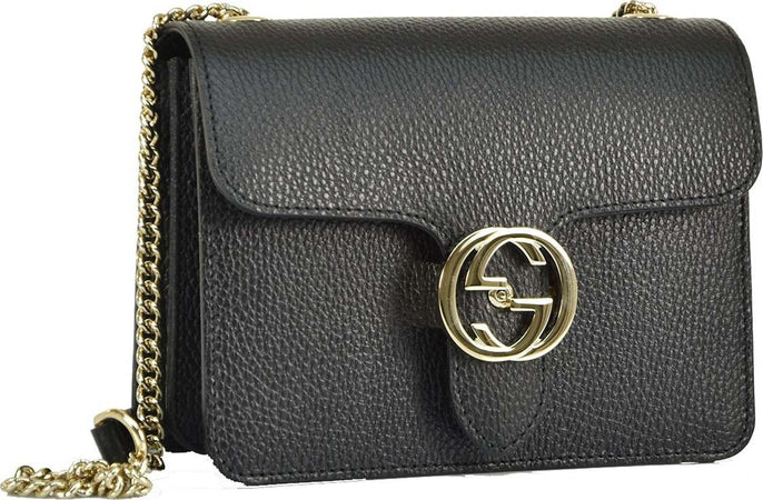Gucci-Borsa-Interlocking-a-Mano-Nera-Donna-Pelle-Dollar-Calf-Logo-Mod.-510304-CAO0G-1000-da-donna