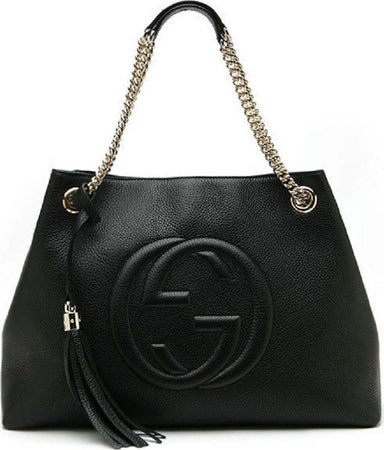 Gucci-Borsa-Soho-Nera-Donna-Logo-Pelle-Cellarius-Modello-536196-A7M0G-1000-da-donna