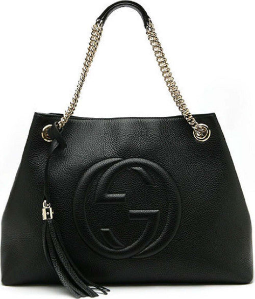 Gucci-Borsa-Soho-Nera-Donna-Logo-Pelle-Cellarius-Modello-536196-A7M0G-1000-da-donna