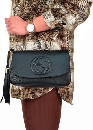 Gucci-Borsa-Soho-Nera-Donna-Logo-Pelle-Cellarius-Modello-536224-A7M0G-1000-da-donna
