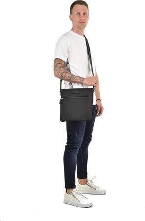 Gucci-Borsello-Messenger-Nero-Uomo-Tessuto-GG-Canvas-Mod.-449184-G1XHN-8615-da-uomo
