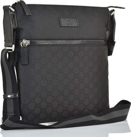 Gucci-Borsello-Messenger-Nero-Uomo-Tessuto-GG-Canvas-Mod.-449184-G1XHN-8615-da-uomo