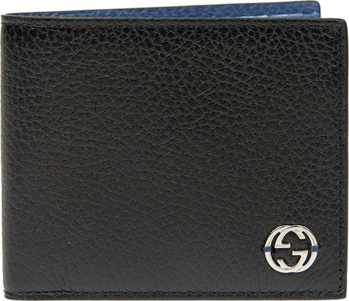 Gucci-Portafogli-Bifold-Nero-e-Blu-Uomo-Pelle-Dollar-Calf-Mod.-610464-CAO2N-1040-da-uomo