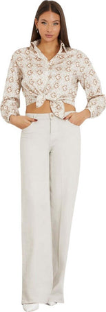 Guess-camicia-beige-DEA-BOWED-W4RH59-WE2Q0