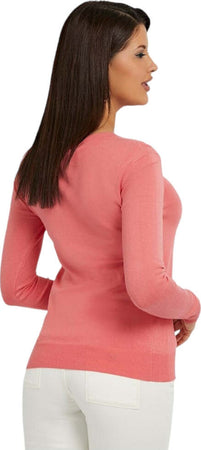 Guess-maglioncino-rosa-Logo-triangolo-W3YR46-Z2NQ2