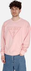 GUESS-ORIGINALS-Felpa-Girocollo-Uomo-Go-Vintage-Triangle-Crewneck-Blush-Cotton-Multi-da-uomo
