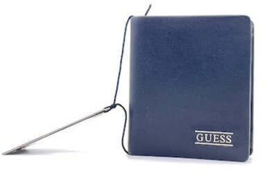 GUESS Portafoglio uomo piccolo blu notte