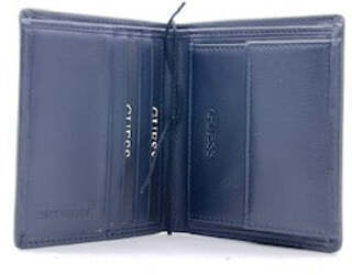 GUESS Portafoglio uomo piccolo blu notte