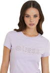 Guess-t-shirt-lilla-logo-strass-Sangallo-W4GI14-J1314