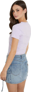 Guess-t-shirt-lilla-logo-strass-Sangallo-W4GI14-J1314