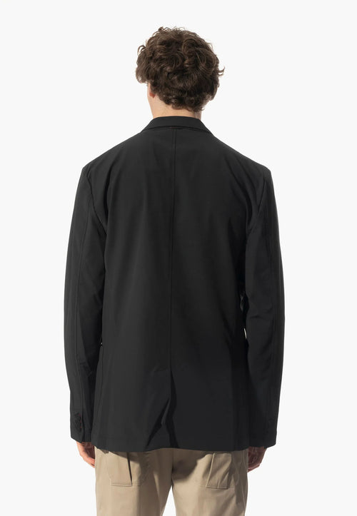 Blazer monopetto nero da uomo Guess Tyron con tasche e revers classico retro