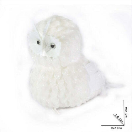 Gufo Piumato Decorazione Addobbo Natalizio Colore Bianco 20 X 15 X 24 Cm Casa e cucina/Decorazioni per interni/Addobbi e decorazioni per ricorrenze/Decorazioni natalizie/Orpelli e festoni Trade Shop italia - Napoli, Commerciovirtuoso.it