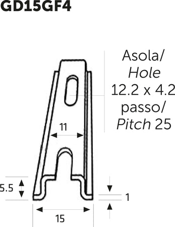 Guide DIN e staffe per supporto apparecchiature elettriche Fai da te/Ferramenta/Chiodi viti ed elementi di fissaggio/Staffa La Zappa - Altamura, Commerciovirtuoso.it