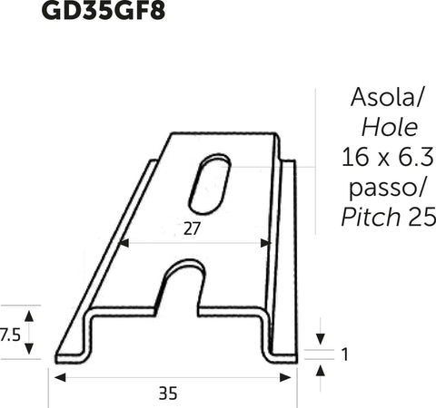 Guide DIN e staffe per supporto apparecchiature elettriche Fai da te/Ferramenta/Chiodi viti ed elementi di fissaggio/Staffa La Zappa - Altamura, Commerciovirtuoso.it