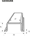 Guide DIN e staffe per supporto apparecchiature elettriche Fai da te/Ferramenta/Chiodi viti ed elementi di fissaggio/Staffa La Zappa - Altamura, Commerciovirtuoso.it