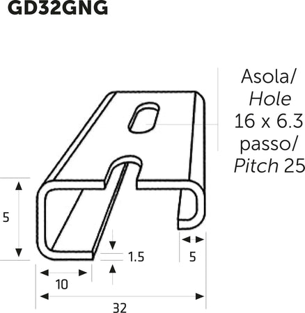 Guide DIN e staffe per supporto apparecchiature elettriche Fai da te/Ferramenta/Chiodi viti ed elementi di fissaggio/Staffa La Zappa - Altamura, Commerciovirtuoso.it