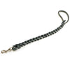 Guinzaglio per cane con Tripla treccia in Cuoio e moschettone 70 cm
