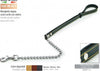 Guinzaglio con catena in doppio cuoio cucito 85 cm Prodotti per animali domestici/Cani/Collari imbracature e guinzagli/Guinzagli/Guinzagli base La Zappa - Altamura, Commerciovirtuoso.it