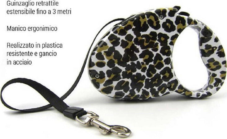 Guinzaglio Estensibile 3 Metri Per Cani Animali Retrattile Ergonimico Leopardato Prodotti per animali domestici/Cani/Collari imbracature e guinzagli/Guinzagli/Guinzagli retrattili Trade Shop italia - Napoli, Commerciovirtuoso.it
