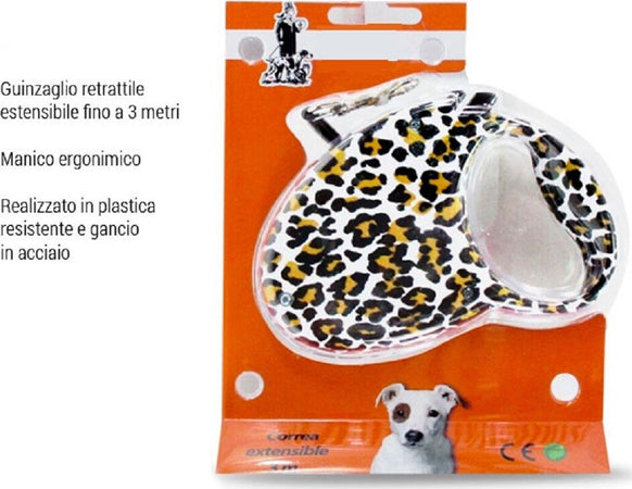Guinzaglio Estensibile 3 Metri Per Cani Animali Retrattile Ergonimico Leopardato Prodotti per animali domestici/Cani/Collari imbracature e guinzagli/Guinzagli/Guinzagli retrattili Trade Shop italia - Napoli, Commerciovirtuoso.it