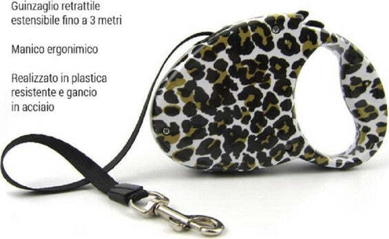 Guinzaglio Estensibile 3 Metri Per Cani Animali Retrattile Ergonimico Leopardato Prodotti per animali domestici/Cani/Collari imbracature e guinzagli/Guinzagli/Guinzagli retrattili Trade Shop italia - Napoli, Commerciovirtuoso.it