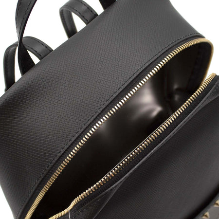 Gum Zn1753 Zaino Da Donna Gum Design by Gianni Chiarini Nero Zainetto Casual 1 Manico E Spallacci in Pelle Regolabili Dettaglio Borchie Dorate Zaino Con Zip E Tasca Esterna 26x29x13 Moda/Valigie borse e accessori da viaggio/Zaini/Zaini Casual Starbag - Gaeta, Commerciovirtuoso.it