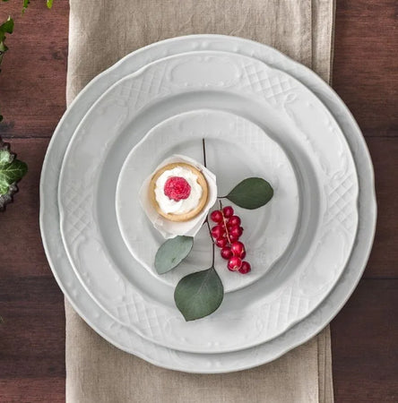 GURAL---PIATTO-PIANO-FLORA-IN-PORCELLANA-BIANCA-DESSERT-CM-20