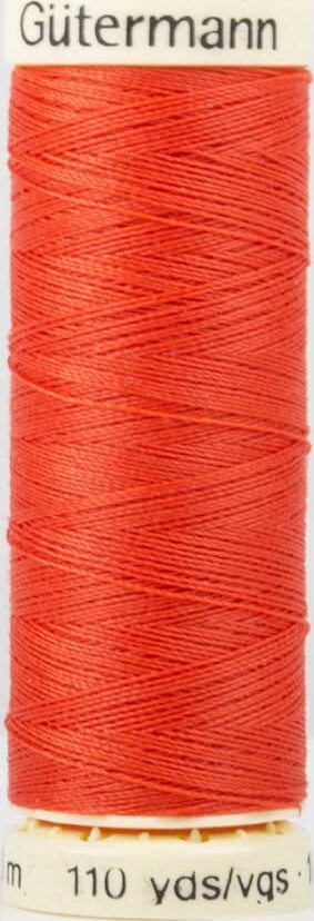 GUTERMANN---100mt---FILO-PER-CUCITO-100%-POLIESTERE---COLORE-ARANCIONE-VIVO-155